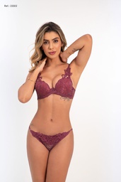 [23302A] Lingerie-Set "Bordeaux"